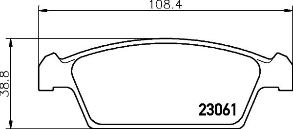 HELLA 8DB 355 029-261 - Kit pastiglie freno, Freno a disco autozon.pro