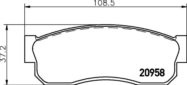 HELLA 8DB 355 029-211 - Kit pastiglie freno, Freno a disco autozon.pro