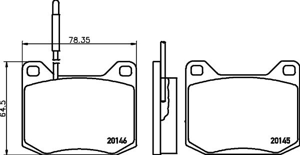 HELLA 8DB 355 029-281 - Kit pastiglie freno, Freno a disco autozon.pro