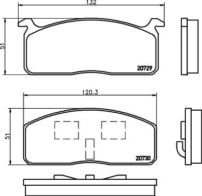 HELLA 8DB 355 029-231 - Kit pastiglie freno, Freno a disco autozon.pro