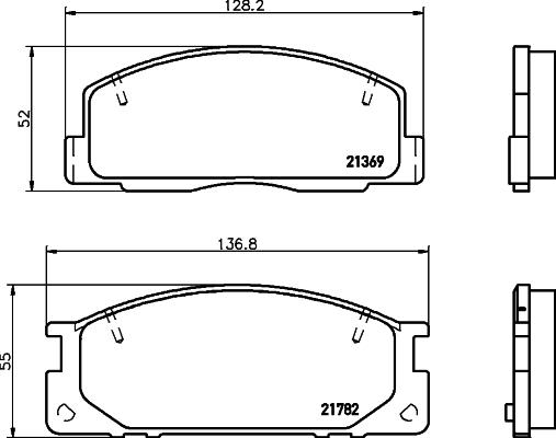 HELLA 8DB 355 029-781 - Kit pastiglie freno, Freno a disco autozon.pro