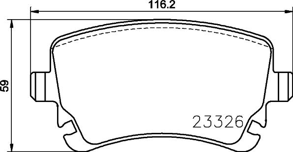 HELLA 8DB 355 024-961 - Kit pastiglie freno, Freno a disco autozon.pro