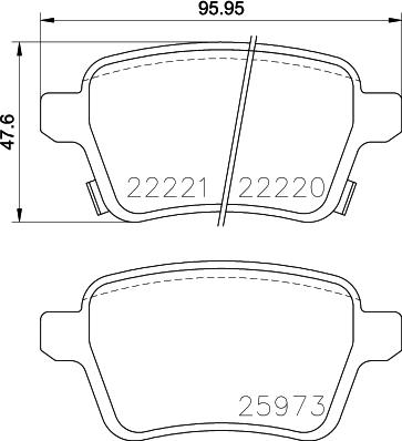 HELLA 8DB 355 024-651 - Kit pastiglie freno, Freno a disco autozon.pro