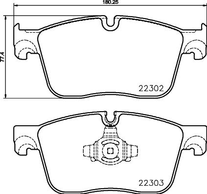 HELLA 8DB 355 024-661 - Kit pastiglie freno, Freno a disco autozon.pro