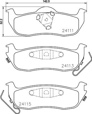 HELLA 8DB 355 024-681 - Kit pastiglie freno, Freno a disco autozon.pro