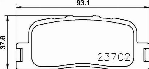 HELLA 8DB 355 024-851 - Kit pastiglie freno, Freno a disco autozon.pro