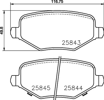 HELLA 8DB 355 024-811 - Kit pastiglie freno, Freno a disco autozon.pro