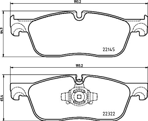 HELLA 8DB 355 024-741 - Kit pastiglie freno, Freno a disco autozon.pro