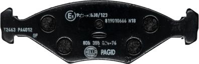 HELLA 8DB 355 024-761 - Kit pastiglie freno, Freno a disco autozon.pro