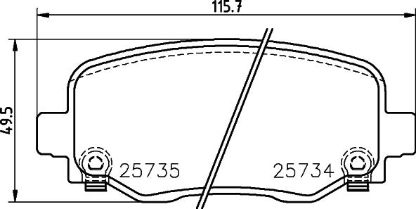 HELLA 8DB 355 024-701 - Kit pastiglie freno, Freno a disco autozon.pro