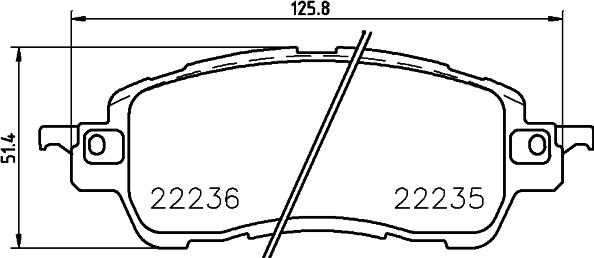 HELLA 8DB 355 024-721 - Kit pastiglie freno, Freno a disco autozon.pro