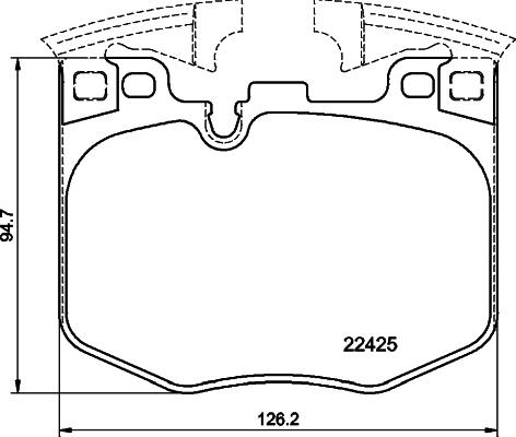 HELLA 8DB 355 025-951 - Kit pastiglie freno, Freno a disco autozon.pro