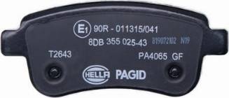 HELLA PAGID 8DB 355 025-431 - Kit pastiglie freno, Freno a disco autozon.pro