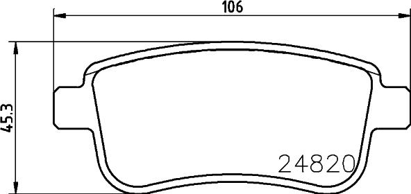 HELLA 8DB 355 025-421 - Kit pastiglie freno, Freno a disco autozon.pro