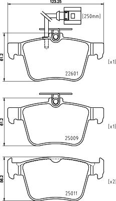 HELLA 8DB 355 025-661 - Kit pastiglie freno, Freno a disco autozon.pro