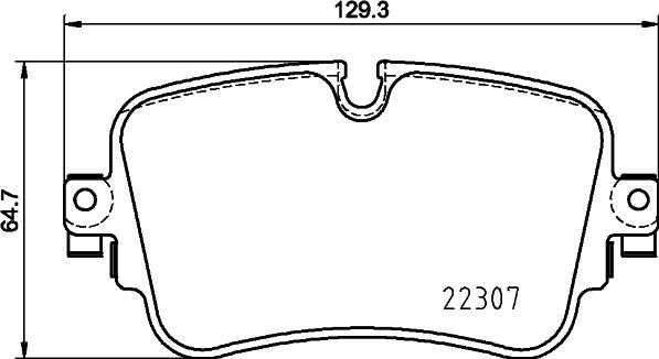 HELLA 8DB 355 025-681 - Kit pastiglie freno, Freno a disco autozon.pro