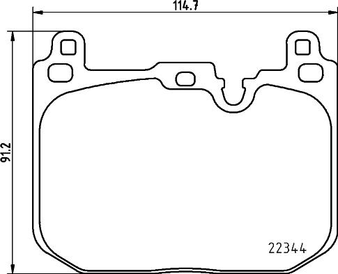 HELLA 8DB 355 025-621 - Kit pastiglie freno, Freno a disco autozon.pro