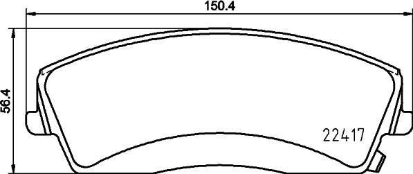 HELLA 8DB 355 025-001 - Kit pastiglie freno, Freno a disco autozon.pro