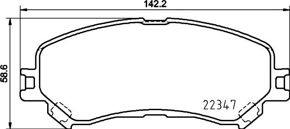 HELLA 8DB 355 025-081 - Kit pastiglie freno, Freno a disco autozon.pro