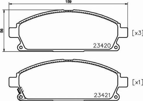 HELLA 8DB 355 025-141 - Kit pastiglie freno, Freno a disco autozon.pro