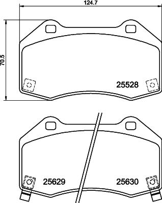 HELLA 8DB 355 025-891 - Kit pastiglie freno, Freno a disco autozon.pro