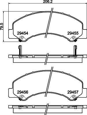 HELLA 8DB 355 025-801 - Kit pastiglie freno, Freno a disco autozon.pro