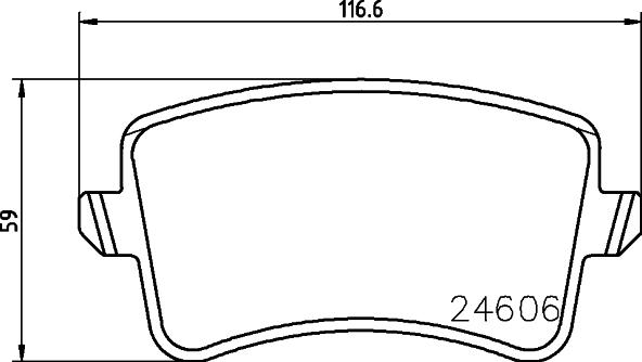 HELLA 8DB 355 025-391 - Kit pastiglie freno, Freno a disco autozon.pro