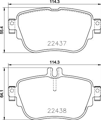 HELLA 8DB 355 025-781 - Kit pastiglie freno, Freno a disco autozon.pro