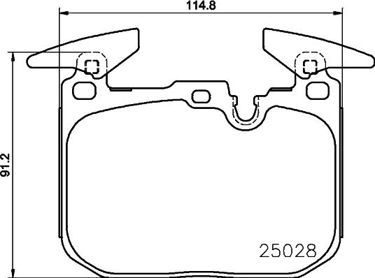 HELLA 8DB 355 025-771 - Kit pastiglie freno, Freno a disco autozon.pro