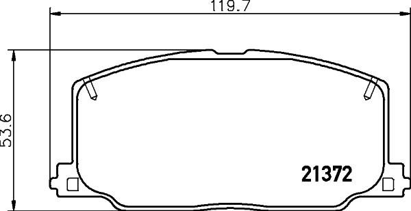 HELLA 8DB 355 026-961 - Kit pastiglie freno, Freno a disco autozon.pro