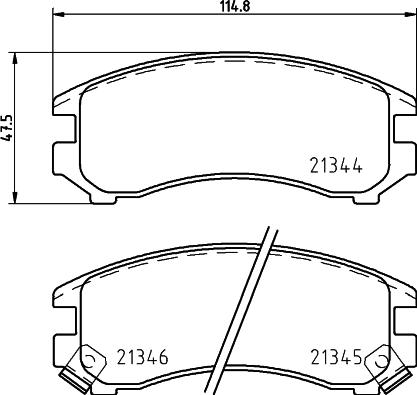 HELLA 8DB 355 026-921 - Kit pastiglie freno, Freno a disco autozon.pro