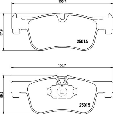 HELLA 8DB 355 026-551 - Kit pastiglie freno, Freno a disco autozon.pro