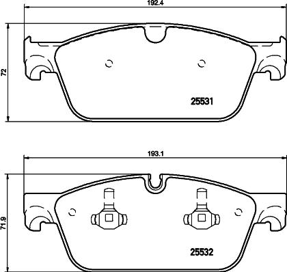 HELLA 8DB 355 026-511 - Kit pastiglie freno, Freno a disco autozon.pro