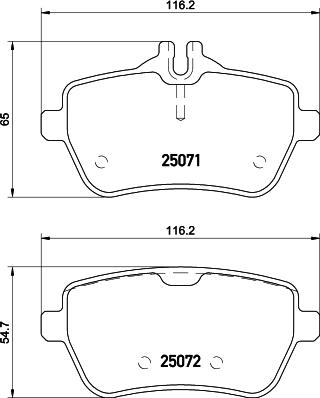 HELLA 8DB 355 026-571 - Kit pastiglie freno, Freno a disco autozon.pro