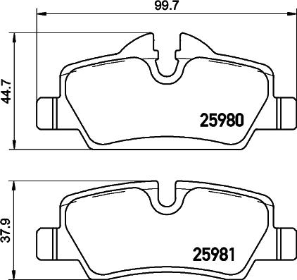 HELLA 8DB 355 026-681 - Kit pastiglie freno, Freno a disco autozon.pro