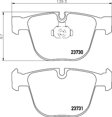 HELLA 8DB 355 026-021 - Kit pastiglie freno, Freno a disco autozon.pro