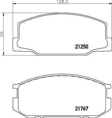 HELLA 8DB 355 026-881 - Kit pastiglie freno, Freno a disco autozon.pro