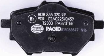 HELLA 8DB 355 020-991 - Kit pastiglie freno, Freno a disco autozon.pro