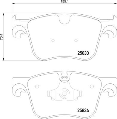 HELLA 8DB 355 020-981 - Kit pastiglie freno, Freno a disco autozon.pro