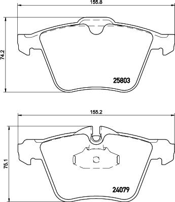 HELLA 8DB 355 020-921 - Kit pastiglie freno, Freno a disco autozon.pro