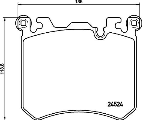 HELLA 8DB 355 020-431 - Kit pastiglie freno, Freno a disco autozon.pro