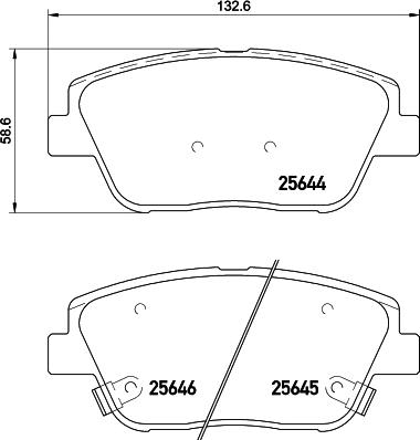 HELLA 8DB 355 020-551 - Kit pastiglie freno, Freno a disco autozon.pro