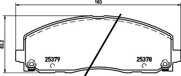 HELLA 8DB 355 020-571 - Kit pastiglie freno, Freno a disco autozon.pro