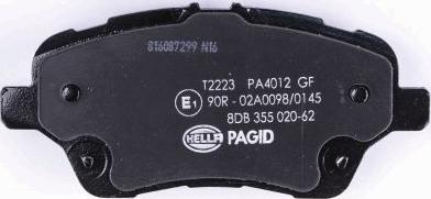 HELLA 8DB 355 020-621 - Kit pastiglie freno, Freno a disco autozon.pro