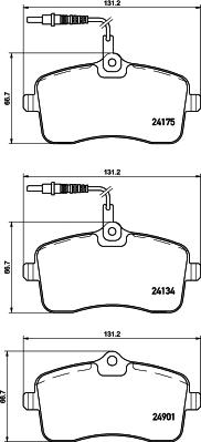 HELLA 8DB 355 020-671 - Kit pastiglie freno, Freno a disco autozon.pro