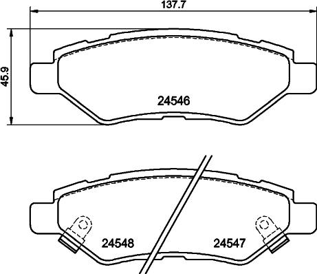 HELLA 8DB 355 020-011 - Kit pastiglie freno, Freno a disco autozon.pro