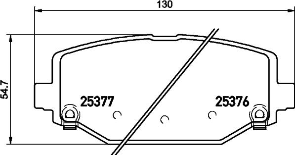 HELLA 8DB 355 020-311 - Kit pastiglie freno, Freno a disco autozon.pro