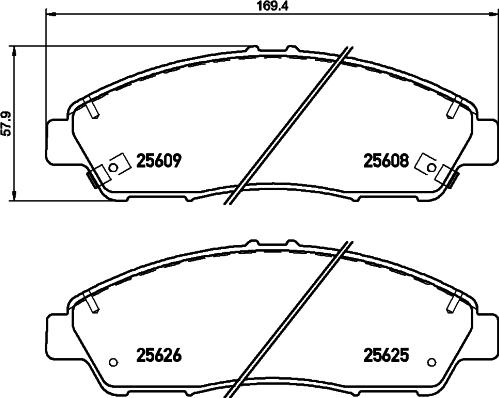 HELLA 8DB 355 020-211 - Kit pastiglie freno, Freno a disco autozon.pro