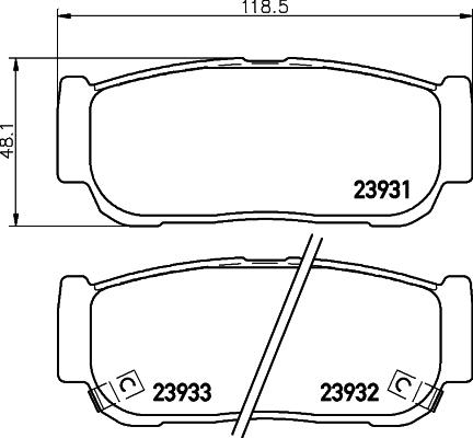 HELLA 8DB 355 020-221 - Kit pastiglie freno, Freno a disco autozon.pro