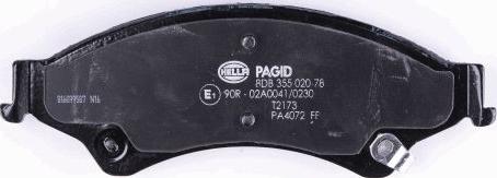 HELLA 8DB 355 020-781 - Kit pastiglie freno, Freno a disco autozon.pro